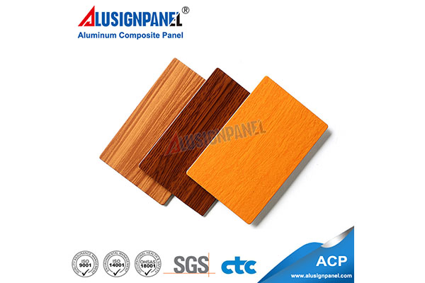 Wooden look ACM